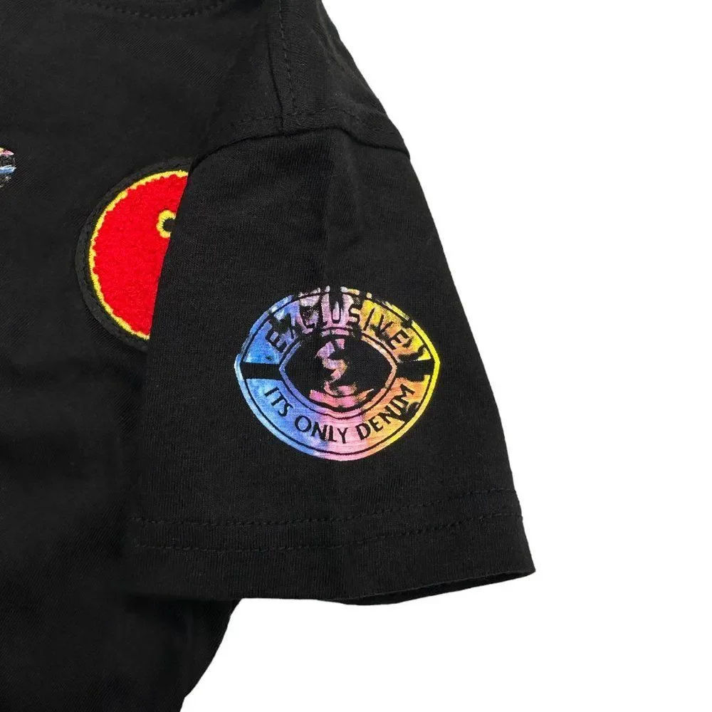 Elite Premium Denim Owl Color Drip Tee (S/4-5)